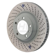 Load image into Gallery viewer, SHW 07-13 Porsche 911 Turbo w/o Ceramic Brakes Right Front Drill-Dimp MB Brake Rotor (99735140601)