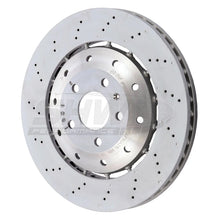 Load image into Gallery viewer, SHW 08-12 Audi R8 4.2L (Excl Ceramic Brakes) Front Drill-Dimp Lightweight Brake Rotor (420615301D) - Main Product View
