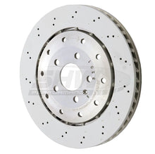 Load image into Gallery viewer, SHW 08-12 Audi R8 4.2L (Excl Ceramic Brakes) Rear Drill-Dimp Lightweight Brake Rotor (420615601F) - Main Product View