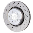Load image into Gallery viewer, SHW 08-13 BMW M3 4.0L Left Front Cross-Drilled Lightweight Brake Rotor (34112283801) - Main Product View