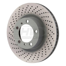 Load image into Gallery viewer, SHW 09-16 Porsche 911 Carrera w/o Ceramic Brake Left Front Drill-Dimp MB Brake Rotor (99735140101)