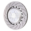 Load image into Gallery viewer, SHW 11-16 BMW M5 4.4L Left Rear Cross-Drilled Lightweight Brake Rotor (34212284103) - Main Product View