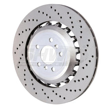 Load image into Gallery viewer, SHW 11-16 BMW M5 4.4L Right Rear Cross-Drilled Lightweight Brake Rotor (34212284104) - Main Product View