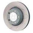 Load image into Gallery viewer, SHW 11-16 Porsche Panamera 4 3.6L w/o Ceramic Brakes Left Rear Slotted MB Brake Rotor (971615601P) - Main Product View