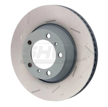 Load image into Gallery viewer, SHW 11-16 Porsche Panamera 4 3.6L w/o Ceramic Brakes Left Rear Slotted MB Brake Rotor (971615601P) - Main Product View