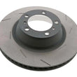 Load image into Gallery viewer, SHW 11-16 Porsche Panamera 4 3.6L w/o Ceramics Right Front Slotted Monobloc Brake Rotor (298615302B) - Side View