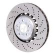 Load image into Gallery viewer, SHW 13-16 BMW M5 4.4L Right Front Cross-Drilled Lightweight Brake Rotor (34112284102) - Main Product View