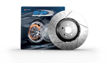 Load image into Gallery viewer, SHW 13-16 Porsche Panamera GTS w/o Ceramics Right Front Slotted Lightweight Brake Rotor (298615302C) - Side View