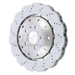Load image into Gallery viewer, SHW 14-20 Audi R8 5.2L (Excl Ceramic Brake) Front Drilled-Dimpled LW Wavy Brake Rotor (4S0615301B) - Side View