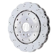 Load image into Gallery viewer, SHW 14-20 Audi R8 5.2L (Excl Ceramic Brake) Rear Drill-Dimp Lightweight Wavy Brake Rotor(4S0615601B) - Side View