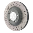 Load image into Gallery viewer, SHW 15-16 Porsche 911 Carrera4 GTS 3.8L w/o Ceramic Brake Left Frt Drill-Dimp MB Rotor (99135140301)