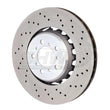 Load image into Gallery viewer, SHW 15-18 BMW M3 3.0L Right Front Cross-Drilled Lightweight Brake Rotor (34112284810) - Main Product View