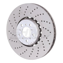 Load image into Gallery viewer, SHW 15-18 BMW X5 M 4.4L Left Front Cross-Drilled Lightweight Brake Rotor (34112284901) - Main Product View