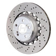 Load image into Gallery viewer, SHW 15-18 BMW X5 M 4.4L Left Rear Cross-Drilled Lightweight Brake Rotor (34212284903) - Main Product View