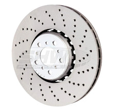 Load image into Gallery viewer, SHW 15-18 BMW X5 M 4.4L Right Front Cross-Drilled Lightweight Brake Rotor (34112284902) - Main Product View