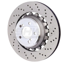 Load image into Gallery viewer, SHW 15-18 BMW X5 M 4.4L Right Rear Cross-Drilled Lightweight Brake Rotor (34212284904) - Main Product View