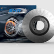 Load image into Gallery viewer, SHW 17-20 Porsche Panamera 4 3.0L w/18in Wheel Right Rear Smooth Monobloc Brake Rotor (971615602F) - Side View