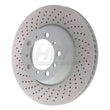 Load image into Gallery viewer, SHW 17-21 Porsche 911 Carrera 3.0L w/o Ceramic Brakes Left Rear Drilled MB Brake Rotor (9P1615601) - Main Product View