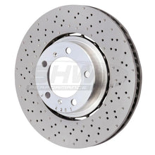 Load image into Gallery viewer, SHW 18-19 Porsche 911 Carrera 4 GTS w/o Ceramic Brake Left Frt Drill-Dimp LW Brake Rotor (9P1615301) - Main Product View
