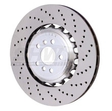 Load image into Gallery viewer, SHW 18-21 BMW M5 4.4L Right Rear Cross-Drilled Lightweight Brake Rotor (34217991104) - Main Product View