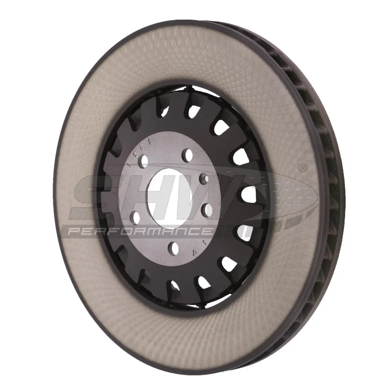 SHW 19-20 Audi A8 Quattro L Front Smooth Lightweight Brake Rotor (4M0615301AP) - Side View