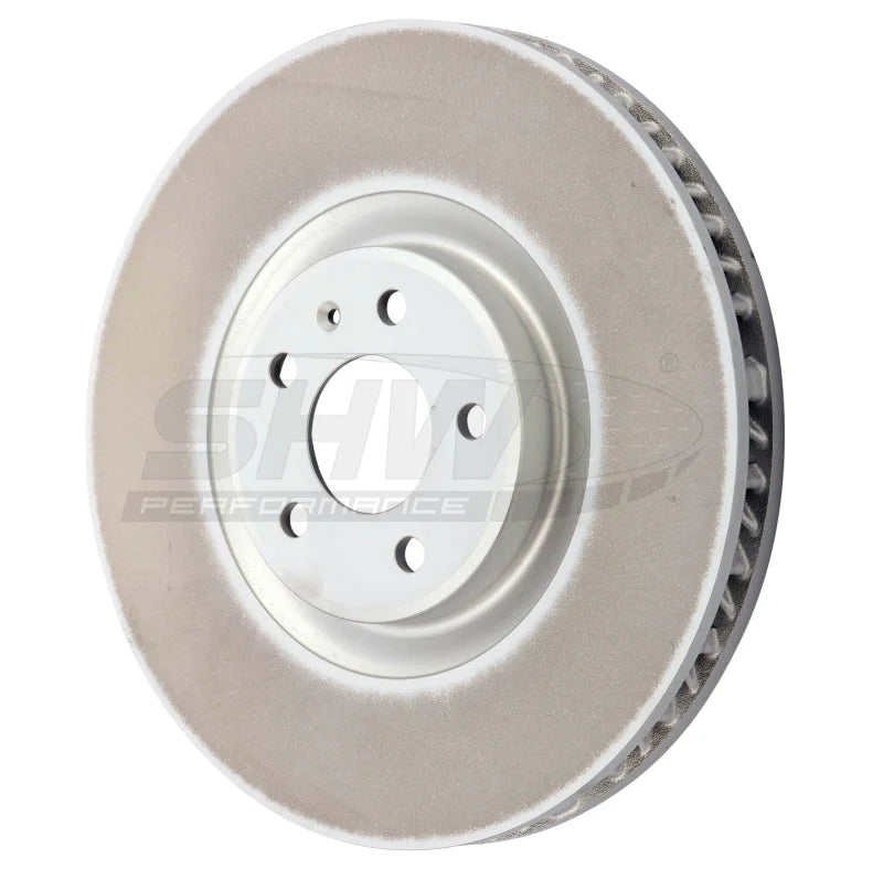 SHW 19-21 Porsche Macan S 3.0L Left Front Smooth Monobloc Brake Rotor (95B615301AA) - Main Product View