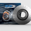 Load image into Gallery viewer, SHW 19-21 Porsche Macan S 3.0L Left Front Smooth Monobloc Brake Rotor (95B615301AA) - Side View