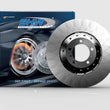 Load image into Gallery viewer, SHW 20-21 Ford Mustang Shelby GT500 5.2L Left Front Smooth Lightweight Brake Rotor (KR3Z1125F) - Side View