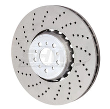 Load image into Gallery viewer, SHW 2020+ BMW X3 M 3.0L Left Front Cross-Drilled Lightweight Brake Rotor (34118054825) - Main Product View