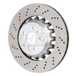 Load image into Gallery viewer, SHW 2020+ BMW X3 M 3.0L Left Rear Cross-Drilled Lightweight Brake Rotor (34118054827) - Main Product View