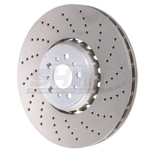 Load image into Gallery viewer, SHW 2020+ BMW X3 M 3.0L Right Front Cross-Drilled Lightweight Brake Rotor (34118054826) - Main Product View