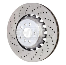 Load image into Gallery viewer, SHW 2020 BMW X5 M 4.4L Left Rear Cross-Drilled Lightweight Brake Rotor (34208074285) - Main Product View