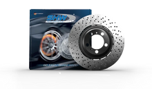 Load image into Gallery viewer, SHW 98-03 BMW M5 4.9L Right Front Drilled Lightweight Brake Rotor (European Model) (34112227736) - Side View