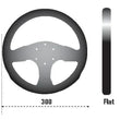 Load image into Gallery viewer, Sparco Steering Wheel 300 Suede Black - Detail View