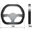 Load image into Gallery viewer, Sparco Steering Wheel 310X260 Suede Black - Side View