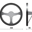 Load image into Gallery viewer, Sparco Steering Wheel 325 Suede Black - Detail View