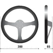 Load image into Gallery viewer, Sparco Steering Wheel 368 Suede Black - Main Product View