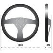 Load image into Gallery viewer, Sparco Steering Wheel 383 Suede Black - Main Product View