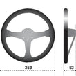 Load image into Gallery viewer, Sparco Steering Wheel L575 Monza Leather - Side View