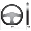 Load image into Gallery viewer, Sparco Steering Wheel Ring L360 Leather Black - Main Product View