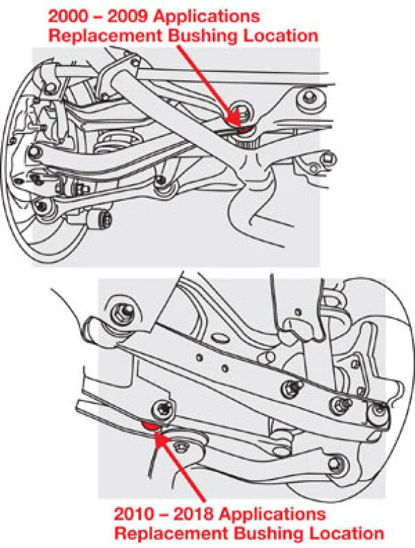 SPC Performance 00-09 Subaru Outback Rear LCA Replacement Bushing - Detail View
