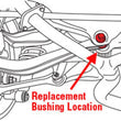 Load image into Gallery viewer, SPC Performance 00-09 Subaru Outback Rear Toe/Cam &amp; Bushing Kit - Side View