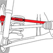 Load image into Gallery viewer, SPC Performance 01-08 Ford Escape/Mazda Tribute Rear Adjustable Camber Arm (+/-2.0deg.) - Side View