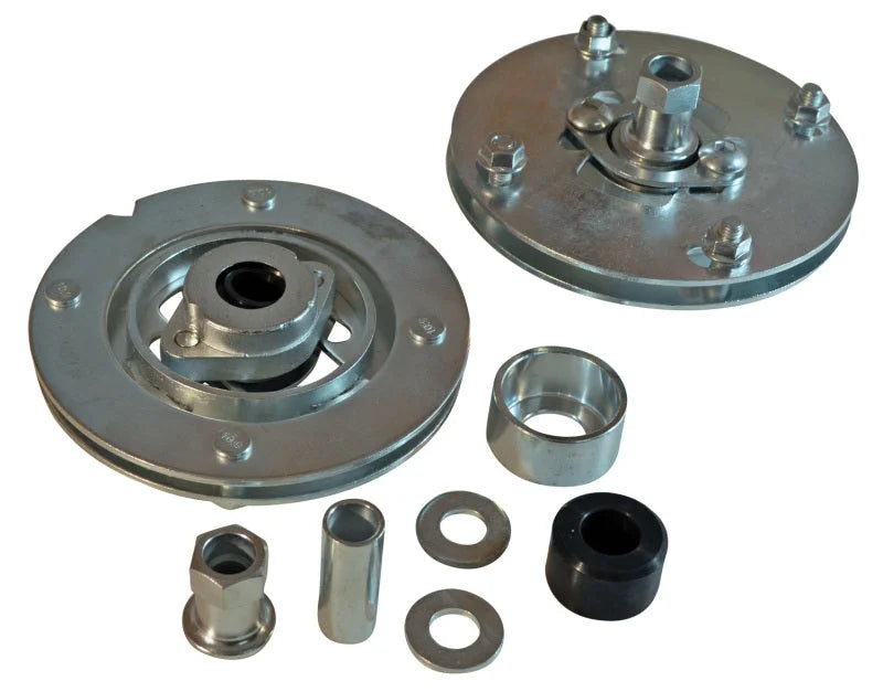 SPC Performance 05-10 Ford Mustang (V6/V8) Front Adjustable Upper Strut Mounts - Main Product View