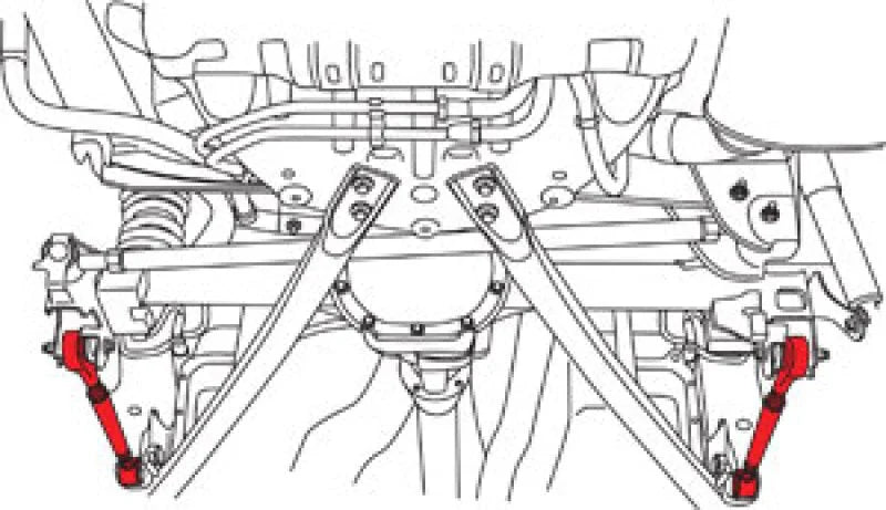 SPC Performance 05-10 Ford Mustang (V6/V8) Rear Adjustable Trailing Arms - Side View