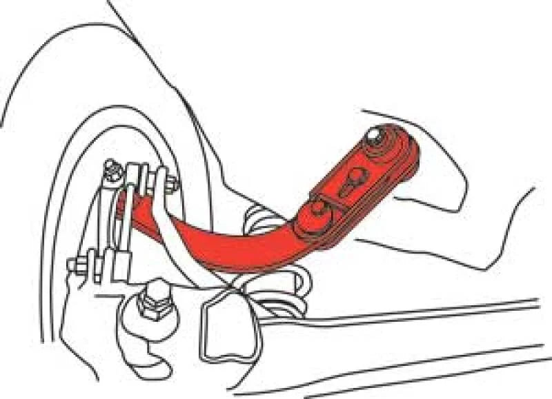 SPC Performance 07-10 Dodge Caliber/Jeep Patriot Rear Adjustable Camber Arm - Side View