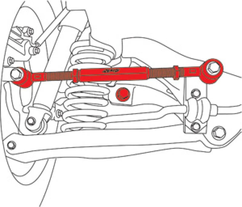 SPC Performance 07-10 Hyundai Elantra/Kia Optima Rear EZ Arm XR Adjustable Control Arm - Side View