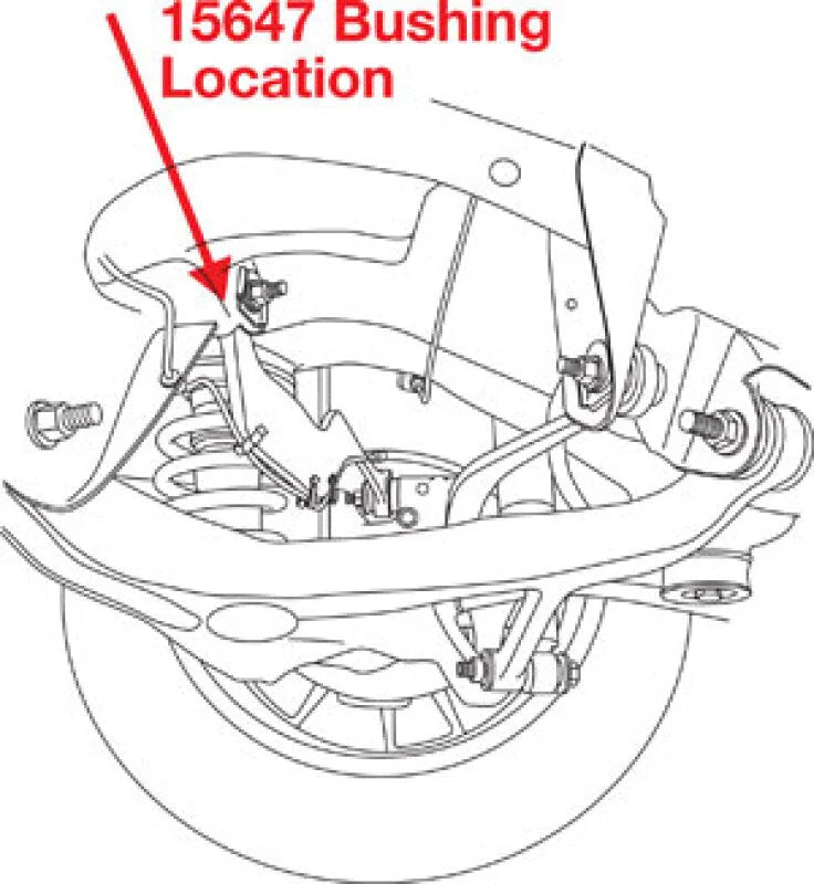 SPC Performance 07-17 GMC Acadia Rear UCA xAxis Sealed Flex Joint Bushing - Detail View