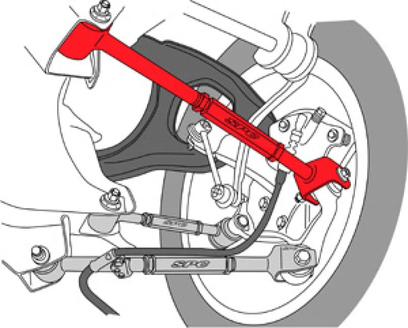 SPC Performance 08-10 Honda Accord/09-10 Acura TSX/TL Rear Adjustable Camber Arm - Side View