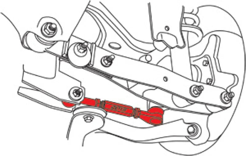 SPC Performance 08-16 Subaru Impreza / 13-20 & 2022+ BRZ/Toyota 86 Rear Adjustable Toe Arm - Each - Side View